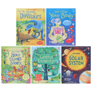 Usborne Lift The Flap See Inside Series Collection 1: 4 Books Set - Ages 6+ - Board Book