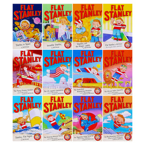 The Flat Stanley Adventure 12 Books Collection Box Set - Ages 6-10 - Paperback