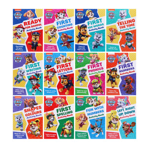 Paw Patrol Get set for school Activity Books By Collins 12 Books Collection Set - Ages 3-4 - Paperback