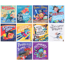 Load image into Gallery viewer, Pirates and Superheroes Series Illustrated 10 Picture Books Collection Set - Ages 3+ - Paperback