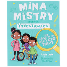 Load image into Gallery viewer, Mina Mistry Investigates Book 3: The Case of the Bicycle Thief by Angie Lake - Ages 7-9 - Paperback