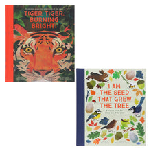 Load image into Gallery viewer, Fiona Waters Poetry Collections 2 Books Set (I Am the Seed That Grew the Tree &amp; Tiger, Tiger, Burning Bright!) - Ages 4-11 - Hardback