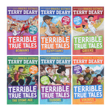 Load image into Gallery viewer, Terrible True Tales By Terry Deary: 6 Books (4 Books in 1) Collection Set - Ages 7-9 - Paperback