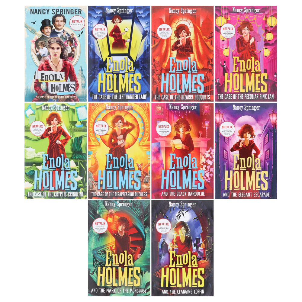Enola Holmes Mysteries Series By Nancy Springer 10 Books Collection Set - Ages 9+ - Paperback