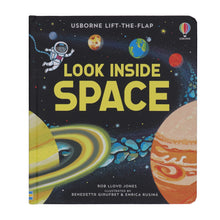 Load image into Gallery viewer, Usborne Lift-The-Flap Look Inside Space by Rob Lloyd Jones - Ages 5+ - Board Book