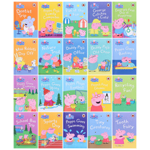 Peppa Pig Bedtime Stories By Ladybird 20 Books Collection Box Set - Ages 0-5 - Hardback