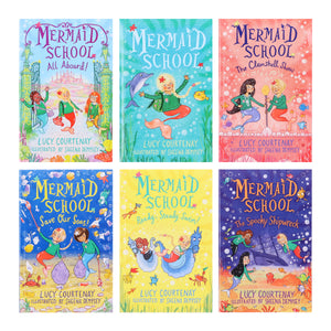 Mermaid School Series By Lucy Courtenay 6 Books Collection Box Set - Ages 6-9 - Paperback