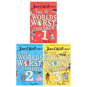 The World's Worst Children Series (illustrated) by David Walliams 3 Books Collection Set - Ages 7-12 -Paperback