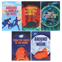 Load image into Gallery viewer, The Classic Jules Verne Collection 5 Books Box Set - Ages 14+ - Paperback - Bangzo Books Wholesale