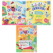 Load image into Gallery viewer, Numberblocks Colouring Fun &amp; Sticker Activity Book Collection 3 Books Set - Ages 3+ - Paperback - Bangzo Books Wholesale