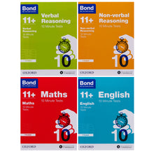 Load image into Gallery viewer, Bond 11+ Quick 10 Minute Tests (Age 7-8) by Oxford 4 Books Collection - Paperback