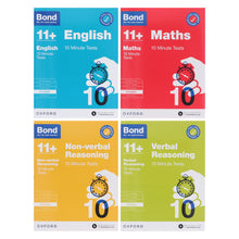 Load image into Gallery viewer, Bond 11+ Quick 10 Minute Tests (Age 8-9) by Oxford 4 Books Collection - Paperback - Bangzo Books Wholesale