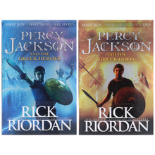 Load image into Gallery viewer, Percy Jackson and the Greek Gods &amp; Heroes by Rick Riordan 2 Books Collection Set - Ages 9+ - Paperback