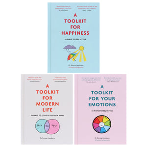 Dr Emma Hepburn: A Toolkit for Modern Life, Happiness & Your Emotions 3 Books Collection Set - Non Fiction - Hardback