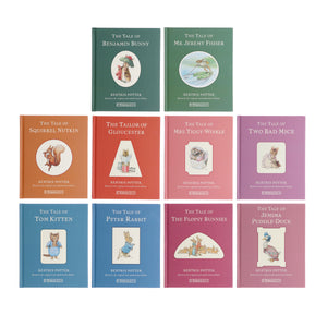 Peter Rabbit Library Coloured Jackets 10 Books Box Set Collection by Beatrix Potter - Ages 5-7 - Hardback - Bangzo Books Wholesale