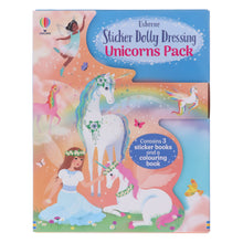 Load image into Gallery viewer, Usborne: Sticker Dolly Dressing Unicorns Pack by Fiona Watt 4 Books Collection Box Set - Ages 5+ - Paperback