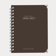 Load image into Gallery viewer, Teacher Planner 2026-2027 - Cocoa Edition - Spiral Bound Hardback