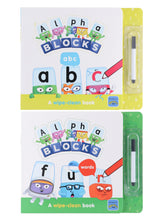 Load image into Gallery viewer, Numberblocks And Alphablocks - My First Numbers And Letters: Set Of 4 Wipe-Clean Books (Pens Included) - Ages 0-5 - Paperback