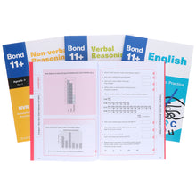 Load image into Gallery viewer, Bond 11+ Maths and English Verbal &amp; Non-Verbal Reasoning Assessment Practice 4 Books Collection Set – Ages 6-7 years- Paperback