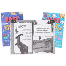 Load image into Gallery viewer, Fake or Fact? Series About (Dinosaurs, Space &amp; Science) Illustrated 3 Books Collection Set (Includes a Free Audiobook!) - Ages 7-9 - Paperback - Bangzo Books Wholesale