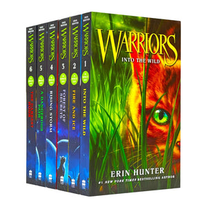 Warrior Cats Series 1 by Erin Hunter The Prophecy Begin 6 books - Ages 8-12 - Paperback