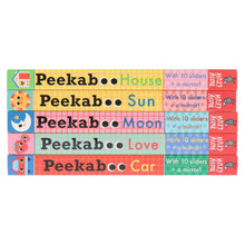 Load image into Gallery viewer, Peekaboo: House, Sun, Moon, Love &amp; Car by Camilla Reid Illustrated 5 Books Collection Set - Ages 0-5 - Board Book