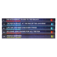 Load image into Gallery viewer, The Hitchhiker's Guide to the Galaxy by Douglas Adams: Complete Books 1-5 Box Set - Fiction - Paperback - Bangzo Books Wholesale