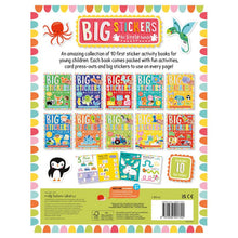 Load image into Gallery viewer, Big Stickers for Little Hands Assortment 10 Books Collection Set - Ages 3+ - Paperback
