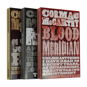 Cormac McCarthy 3 Books Collection Set (The Road, Blood Meridian & No Country for Old Men) - Fiction - Paperback