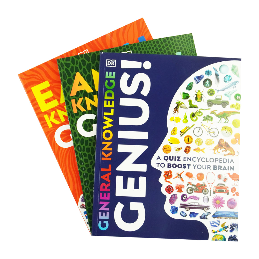A Quiz Encyclopedia to Boost Your Brain General Knowledge Series by DK: 3 Books Collection Set - Ages 9-12 - Paperback - Bangzo Books Wholesale