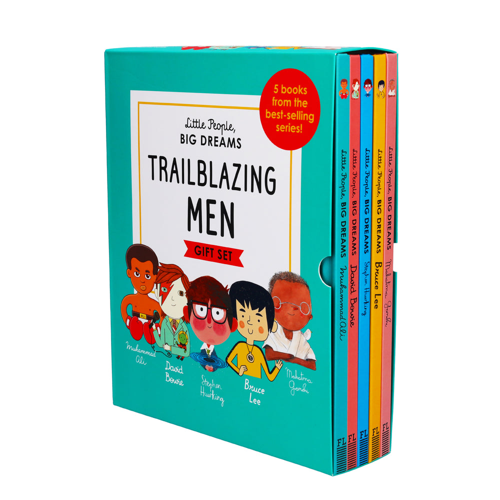 Little People, Big Dreams Trailblazing Men 5 Books by Maria Isabel Sanchez Vegara - Ages 7-9 - Hardback - Bangzo Books Wholesale