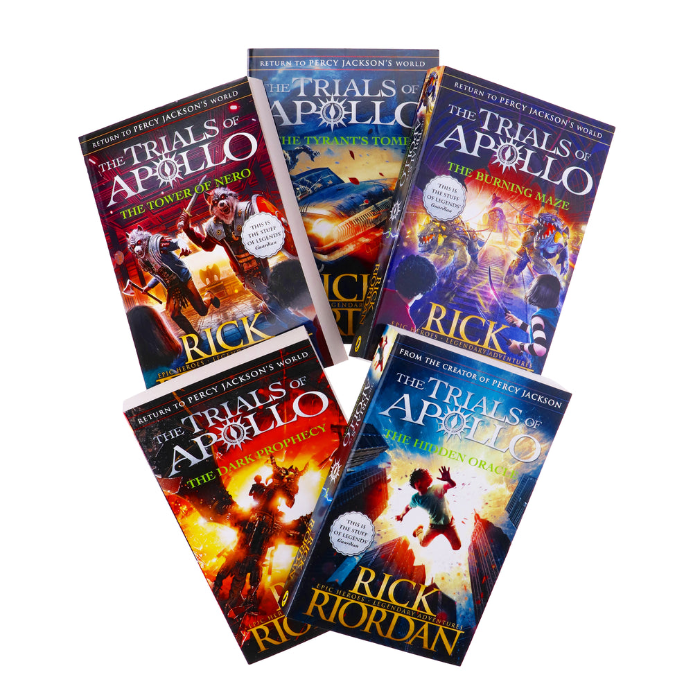Trials of Apollo By Rick Riordan 5 Books Collection Set - Ages 9-14 - Paperback - Bangzo Books Wholesale