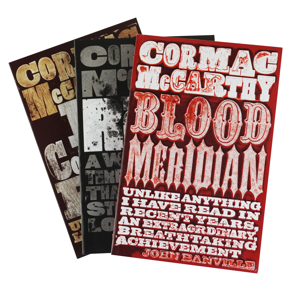 Cormac McCarthy 3 Books Collection Set (The Road, Blood Meridian & No Country for Old Men) - Fiction - Paperback - Bangzo Books Wholesale