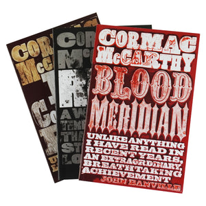 Cormac McCarthy 3 Books Collection Set (The Road, Blood Meridian & No Country for Old Men) - Fiction - Paperback