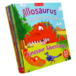 Miles Kelly Dinosaur Adventures 10 Books Collection Set By Catherine Veitch - Ages 2+ - Paperback