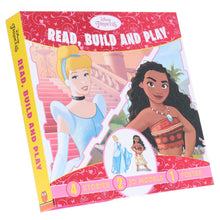 Load image into Gallery viewer, Disney Princess: Read, Build and Play Book by Walt Disney - Ages 3 + - Paperback