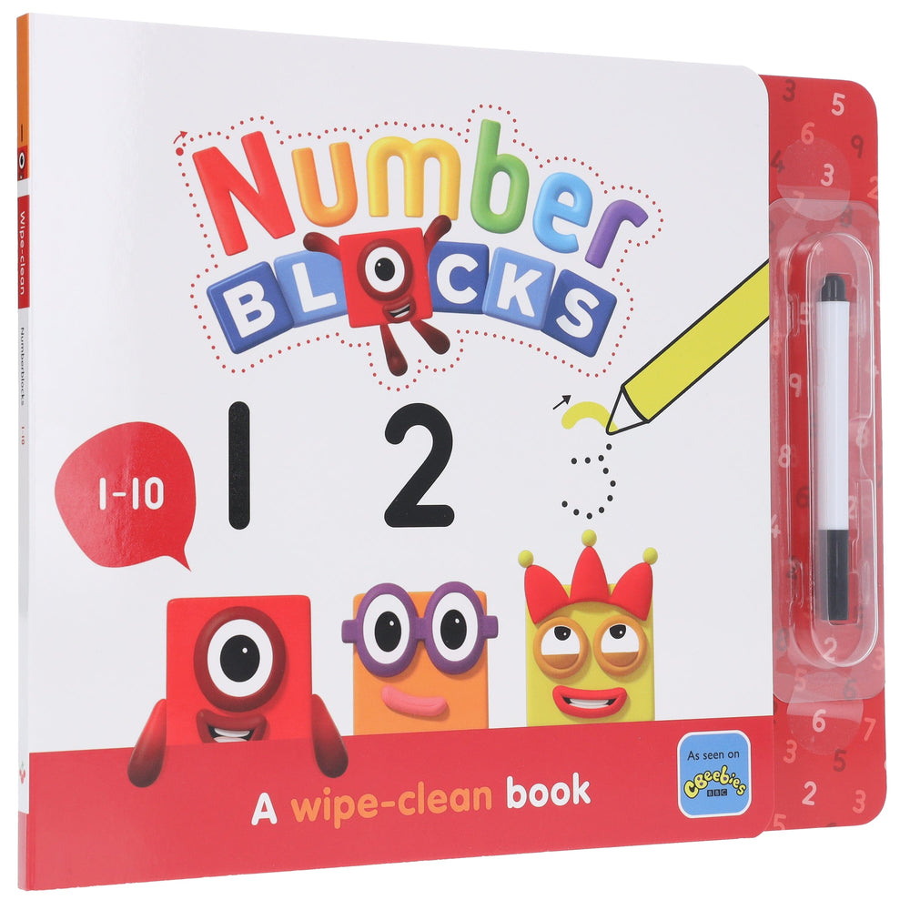 Numberblocks 1-10: A Wipe-Clean Book and Pen - Learn to Write Numbers - Ages 3-6 - Board Book