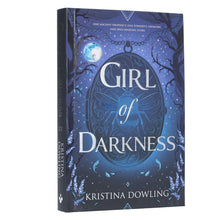 Load image into Gallery viewer, Girl of Darkness: An Alluring &amp; Impossibly Thrilling YA Mystery by Kristina Dowling (Fantasy Trilogy, Book 1) - Ages 12+ - Sprayed Edges Paperback