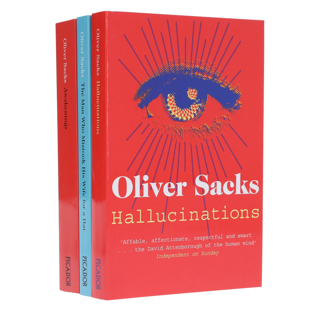 Oliver Sacks 3 Books Collection Set (The Man Who Mistook His Wife for a Hat, Hallucinations, Awakenings) - Non Fiction - Paperback - Bangzo Books Wholesale