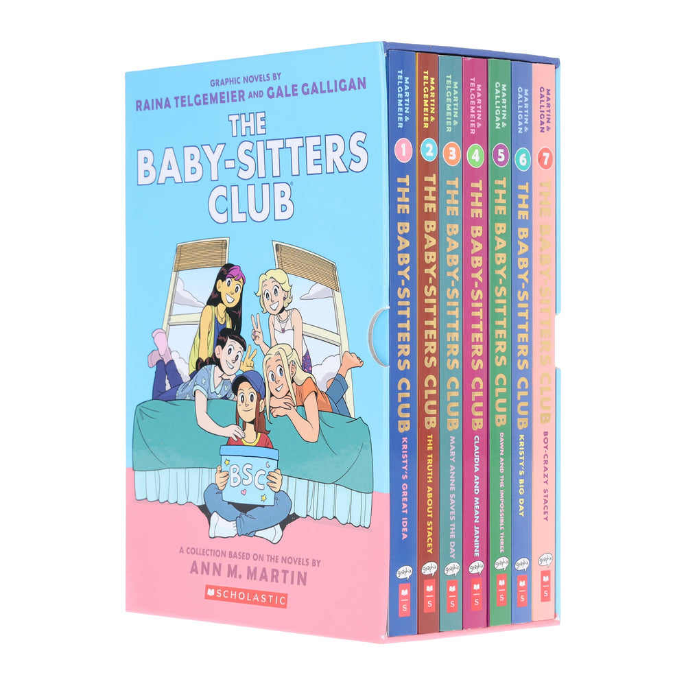 The Baby-Sitters Club by Ann M. Martin: Graphic Novels 1-7 Box Set - Ages 9+ - Paperback - Bangzo Books Wholesale