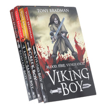 Load image into Gallery viewer, Viking Boy Series by Tony Bradman 4 Books Collection Set - Ages 9-12 - Paperback