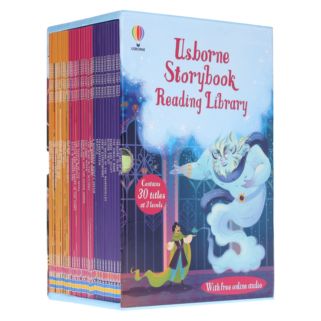 Usborne Storybook Reading Library 30 Books Collection Box Set With Free Online Audio - Ages 5-7 - Paperback