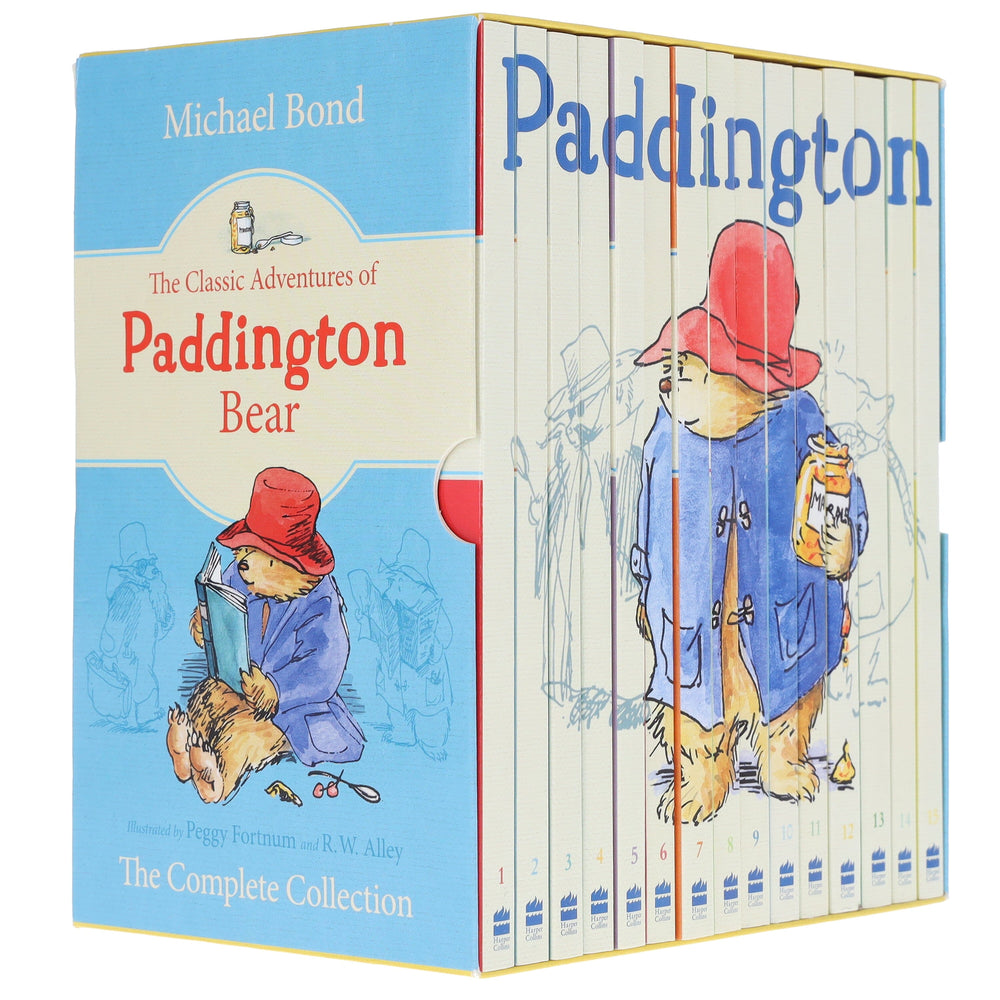 The Classic Adventures Of Paddington Bear by Michael Bond 15 Books Box Set – Ages 5-7 - Paperback