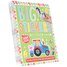 Load image into Gallery viewer, Big Stickers for Little Hands Assortment 10 Books Collection Set - Ages 3+ - Paperback