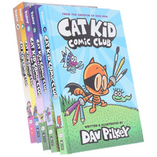 Load image into Gallery viewer, Cat Kid Comic Club by Dav Pilkey 5 Books Collection Set - Graphic Novels - Ages 7-12 - Hardback