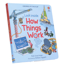Load image into Gallery viewer, Usborne Lift-The-Flap Look Inside How Things Work by Rob Lloyd Jones - Ages 5+ - Board Book