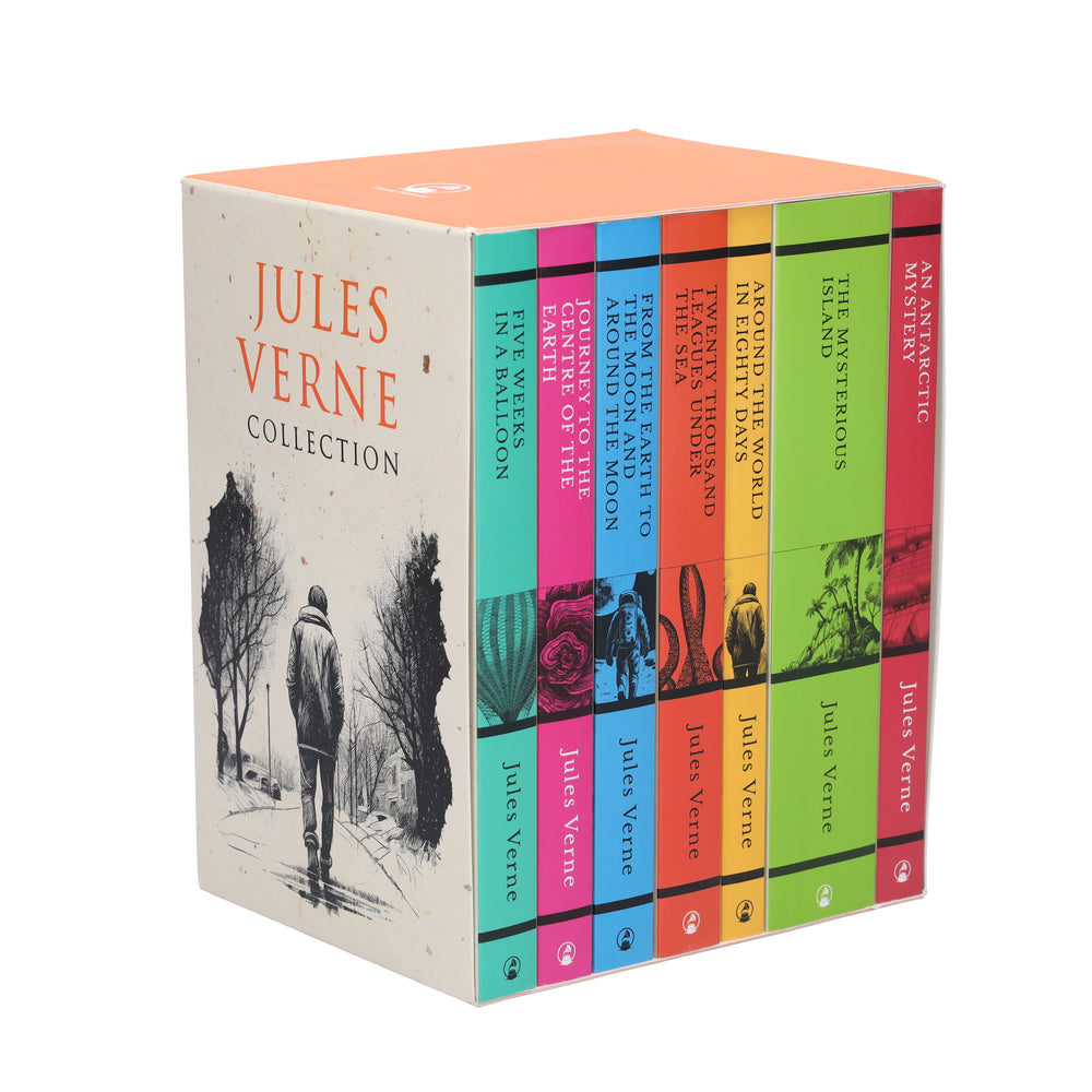 Jules Verne 7 Books Collection Box Set - Fiction - Paperback - Bangzo Books Wholesale