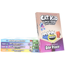Load image into Gallery viewer, Cat Kid Comic Club by Dav Pilkey 5 Books Collection Set - Graphic Novels - Ages 7-12 - Hardback