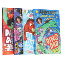 Load image into Gallery viewer, Dino Dad Series by Andy Day Illustrated 4 Books Collection Set - Ages 4-8 - Paperback