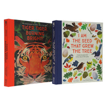 Load image into Gallery viewer, Fiona Waters Poetry Collections 2 Books Set (I Am the Seed That Grew the Tree &amp; Tiger, Tiger, Burning Bright!) - Ages 4-11 - Hardback